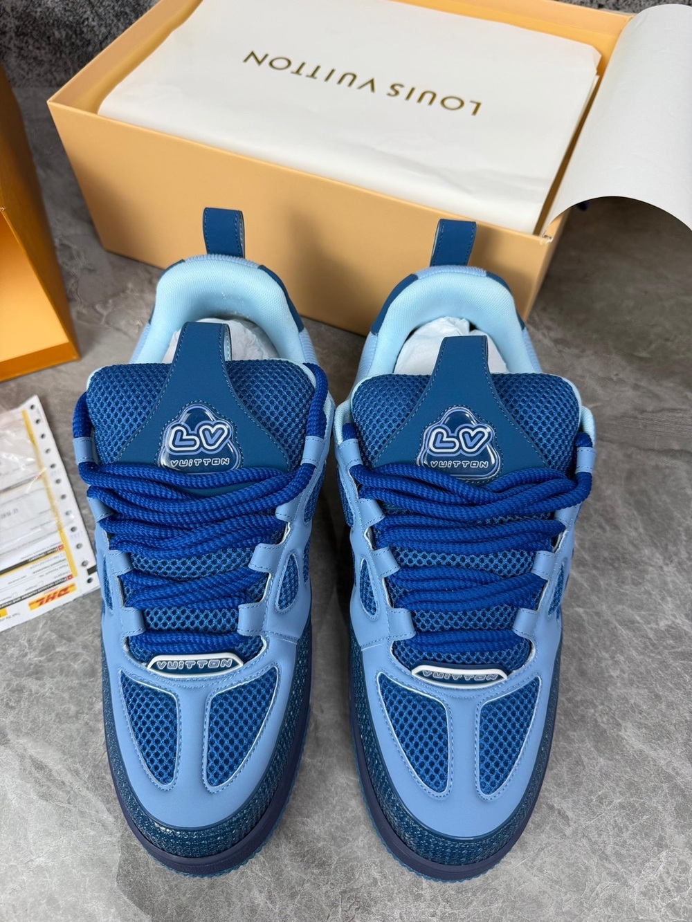 Louis Vuitton stake blue sneakers - Picture 6 of 8